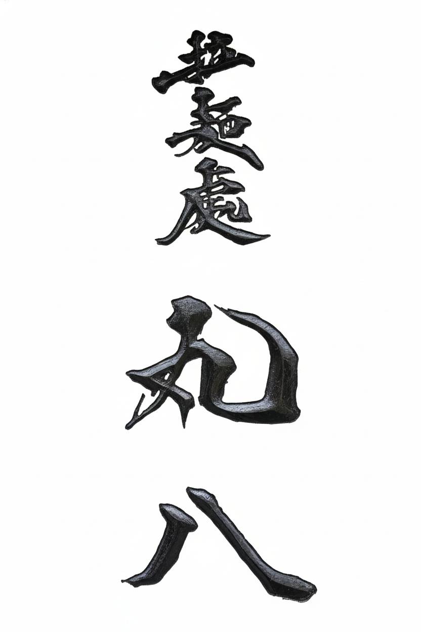 丸八の看板文字